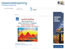 Tablet Screenshot of classicalstreaming.com